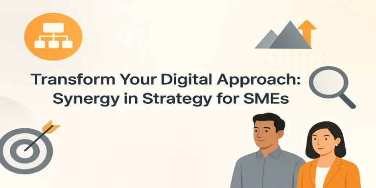 Confident strategist planning to transform digital approach for SME success