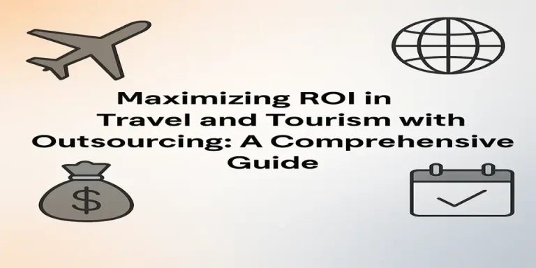 Travel and tourism outsourcing blog title graphic